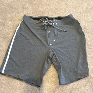 Outerknown gray Board Shorts with White Accents